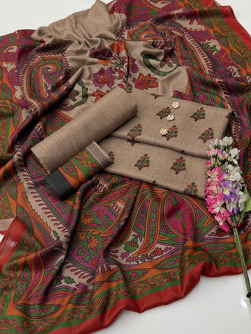 Pure Pashmina Dress 3pcs